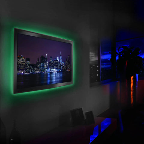 Smart Multicolor LED Light Strip 6.5 Feet With App Control And Dimmable Color Changing Lighting For Home Ambience on TV