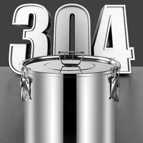 Heavy Duty 304 Stainless Steel Food Dispenser Airtight Kitchen Canister for bulk storage with airtight lock and shine.