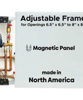 Top Tier 6.5 By 8 Inch Magnetic Wall Access Panel With Smooth Adjustable Frame And Heavy Duty 20 Gauge Steel Flush Door for drywall ceilings