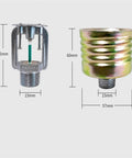 Concealed Pendent Fire Sprinkler Head With Decorative Cover Plate Dn15 Size showing dimensions and materials including brass and glass.