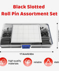390 Piece Roll Pin Set Including 13 Sizes Black Slotted Spring Pins And Expansion Cylindrical Pins Assortment For Home Improvement And Machinery Maintenance M1.5 M2 M2.5 M3 M4 M5 M6 High Carbon Steel Rust Resistant Durable Kit For DIYers And Pros in storage case