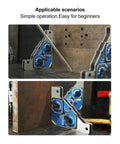 Heavy Duty Magnetic Welding Clamp With 90 Degree Fixture For Steel Plates, 112 Lbs Strong Magnet, dual switch, 2 pack in use