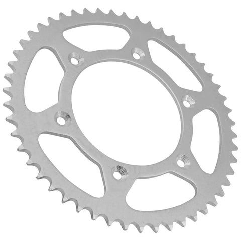 Steel rear sprocket from Red Drive Chain And Sprocket Kit For Honda CRF250R 2004 To 2010 with Master Link and Rivet Link, 51 teeth.