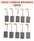 CB325 Carbon Brushes Replacement Set For Electric Motors And Angle Grinders 17x11x5mm 10 Pack display.