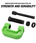 Brake Anchor Pin Press For S Cam Brakes, 10 Ton Heavy Duty Tool For Trailer And Tractor Brake Systems, shown disassembled