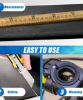 Step-by-step guide for using 12 Piece Bicycle Handlebar Rubber Gasket Set With DIY Gasket, Anti Vibration And Anti Slip Stem Spacers.