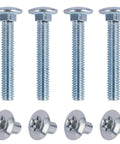 Trailer Hasp Bolt Kit With Carriage Bolts And Torx Barrel Nuts For Enclosed Trailers Zinc Plated 5 16 Inch 18 Threads