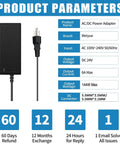 24V DC Power Supply 6A Beefy Adapter For LED Strips And Printers, 100-240V AC To 24V DC Converter, 144W, 5.5mm X 2.5mm Output Jack