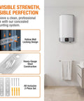 Heavy Duty Water Heater Wall Mount Bracket Kit 2 Pack Hollow Wall Supports For Secure Easy Install DIY Friendly Space Saving Mounting For Home Appliances Durable Metal Brackets For Water Heaters And More, wall-mounted heater