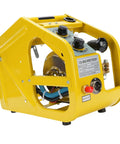 CO2 MAG Welding Machine With Automatic Wire Feeder, yellow steel double drive MIG welder, side view