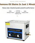 Hype this 6.5L Digital Ultrasonic Cleaner! It’s a total beast with 240W power and adjustable timer for deep cleaning.