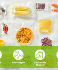 Pro Grade Vacuum Sealer Bags Set For Quick Meal Prep And Sous Vide, 150 Count In 11x16 Large, 8x12 Medium, 6x10 Small, BPA Free