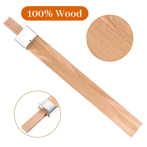 Heavy Lifter Solid Wood Drawer Slides 16 Inch Bottom Center Mount Replacement Kit with iron sleeve and wooden glider