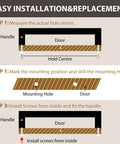 Installation guide for 30 Pack Gold Cabinet Pulls 3 Inch Brass Kitchen Cabinet Handles Stainless Steel Square Pulls