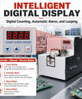 Heavy Duty Automatic Screw Feeder Machine With Smart Precision Counting Capabilities Brings Serious Bang For Your Buck And Lightning Fast Throughput For Pro Shops Or Weekend Warrior Build Projects No Sweat, featuring a digital display and control panel.