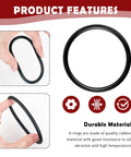 10 Piece Rubber O Ring Kit For Racing Fuel Jugs Sealing And Gasket Set, circular view showing durable rubber material