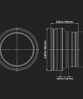 Beefy 5 To 4 Inch Duct Reducer Increaser Galvanized Steel Vent Pipe Adapter For HVAC And Dryer Vent Systems Round Metal Coupling Connector For Exhaust Fans Bathroom Ventilation And Kitchen Hoods. Dimensions shown