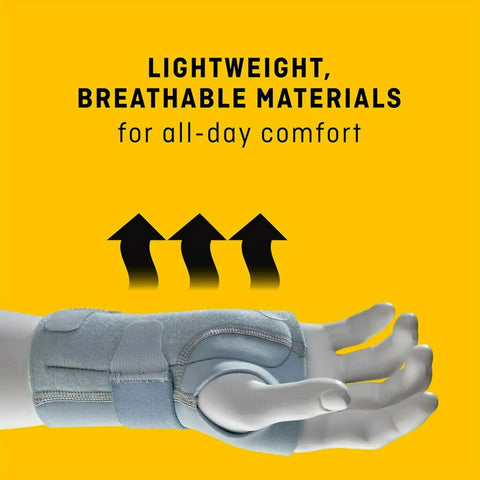 Left Hand Wrist Support For Her Adjustable Moderate Carpal Tunnel Relief With Plush Gel Palm Cushion Easy On Off Sleeve Design Lightweight Breathable All Day Comfy Wear
