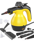 Heavy Duty Handheld Steam Cleaner 1050W Portable Household Steamer with various attachments for effective cleaning.