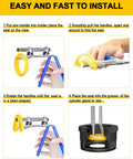 Hydraulic Seal Installation Tools Set Pro Grade 3 Piece Upgrade Kit showing installation process with U Cup Rod Seal Installer Twistor.