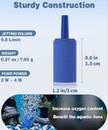 Air Stone Aquarium 1 Inch Cylinder Bubble Diffuser For Nano Pumps And Small Tanks Pack Of 12 with dimensions and features