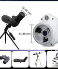 All In One Telescope Eyepiece Camera For 34 To 46Mm Monoculars And Microscopes With 2K Imaging Wifi Live Streaming Infrared Night Vision