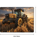Soft Non Slip Farm Tractor Harvest Area Rug 63x48 Inches Machine Washable Low Pile Indoor Carpet For Living Room Bedroom Office Home Decor With Non Slip Backing