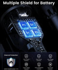 Internal circuit view of 130W USB C Car Charger For iPhone And Galaxy, Multi Device Type C Car Adapter with protective features