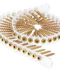 Coiled DuraSpin Number 8 One And A Half Inch Wood To Wood Collated Screws Heavy Duty Built To Last 1000 Count Tub Square Drive Flat Head