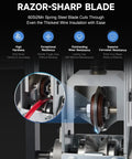 Manual Wire Stripper Machine For Scrap Wire 0.06 To 1 Inch, Drill Compatible Copper Wire Stripping Tool detail showing blade