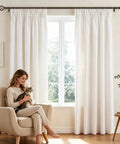 Bronze Curtain Rod Set With Adjustable Range From 32 To 58 Inches splicing telescopic drapery rods in living room with white curtains