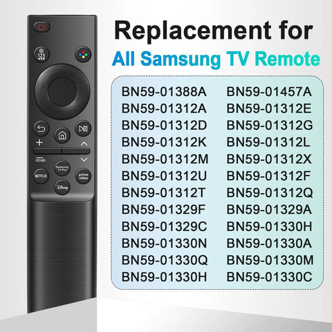 Universal Remote Control Replacement For Smart TV Compatible With All Samsung Series LED LCD QLED HDTV 2019-2025