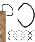 Eight Pack Miter Spring Clamps for Woodworking Projects shown holding a mitered corner of a wooden picture frame.