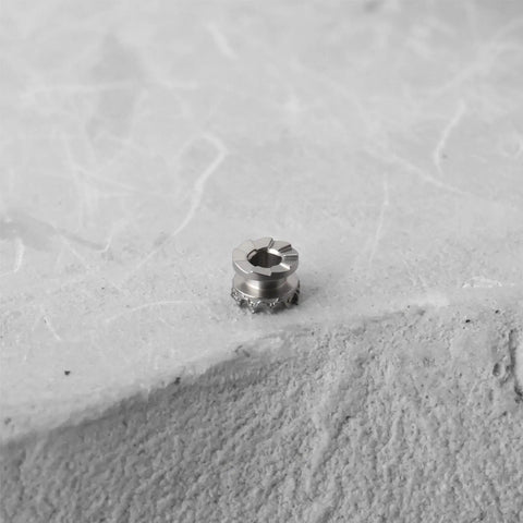Close-up of a clutch wheel from Winding Stem Clutch Repair Tool Kit For ETA 2836 2824 2834 2846 Movements on stone surface