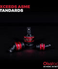 Three Piece Impact Universal Joint Socket Adapter Set For Quarter, Eighth And Half Inch Drives With 30 Degree Swivel Angles Chromoly Impact Rated Durable Mechanics Tool Built To Reach Tight Spots, 1/2in adapter visible