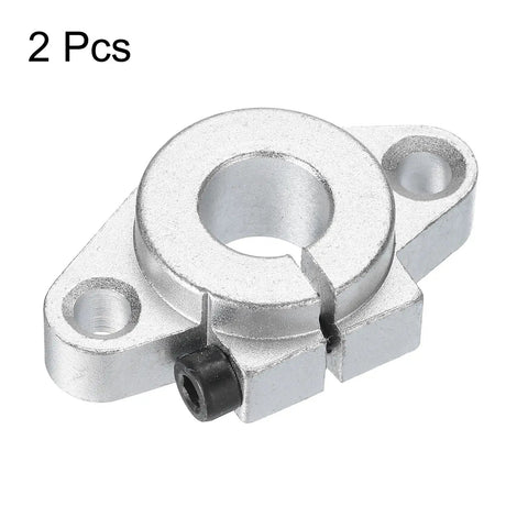 Heavy Duty Aluminum Linear Rail Shaft Clamp For 12mm Shaft, Diamond Shaped Rhombus Mounting Bracket, 2-Pack For CNC Machines