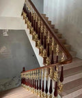 Premium Aluminum Stair Baluster Spindle Kit Adjustable Angle Solid Floor Mount for Garage Basement Patio with elegant design.
