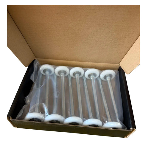 7 inch Nylon Garage Door Rollers with 6200ZZ Sealed Bearings Whistle Quiet Smooth As Butter Heavy Duty Silent Glide Zero Vibration Upgrade Kit for Home Use Pack Of Ten