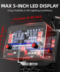 Display panel of Six In One Plasma Cutter And Welder Combo With Dual Voltage 110V/220V showing LED indicators and controls.