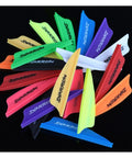 Multicolor TPU 1.75 Inch Arrow Vanes Kit For DIY Archery Shield Archery Vane With Airflow Groove Rubber Hybrid Bolts Vanes