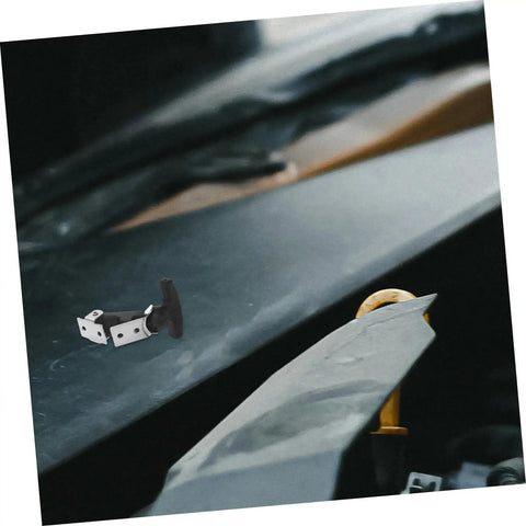 Versatile Flexible Rubber Hood Latch T Handle Hasp for vehicle hoods, engine covers, cargo boxes, stainless steel