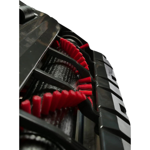 Close-up of the brush bristles and underside of a Central Vacuum Electric Brush with Four Position Height Adjustment.