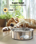 PWF002B Compatible Replacement Pump For Dog Water Fountain With Light ultra quiet 304 stainless steel pump in action