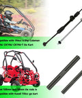 Go Kart Steering Gear Assembly DIY Ready Compatible With Coleman KT196 CK196 RTK200 196cc 6.5HP showing parts and go kart