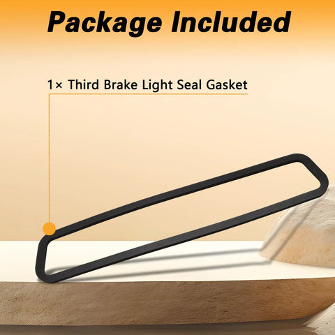 Beefed Up Thickened Third Brake Light Seal Gasket For Dodge Ram 1500 2009 2018 And Ram 2500 3500 2009 2022 3rd High Mount Stop Light Foam Rubber Seal For Tight Fit And Weather Protection, 1 black foam rubber gasket