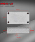 Dimensions of 3 Pack Durable Aluminum Guitar Effect Pedal Enclosures 125B 1590N1 Stomp Box Unfinished Metal Case 122x66x39.5 mm