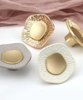 Four Pack Single Hole Drawer Knobs In Champagne Gold Finish Textured Zinc Alloy Cabinet Handles For Modern Minimalist Furniture Dope Closet Dresser Pulls For Everyday Home Decor
