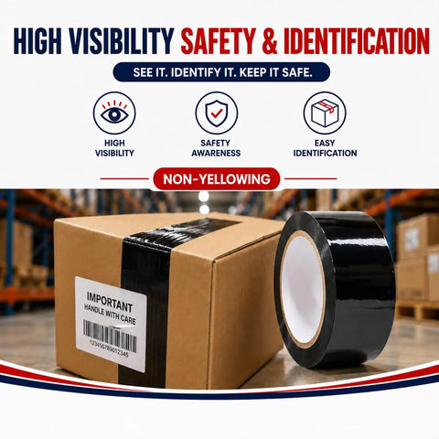 Tough As Nails White Packing Tape That Holds Boxes Tight For Shipping Moving Or Warehouse Projects Real Deal Acrylic Adhesive on brown box.