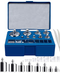 Precision Calibration Weights Kit For Digital Scales With Tweezers 17 Piece Set From 10 Milligrams To 100 Grams in blue case