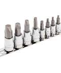 Zeon Metric Hex Bit Socket Set 8 Piece For Damaged Fasteners And Rusted Rounded Bolts Sizes 3mm To 10mm S2 Steel Bits